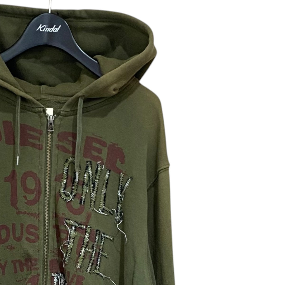 DIESEL ジップパーカー 古着・中古-3枚目のアイテム画像