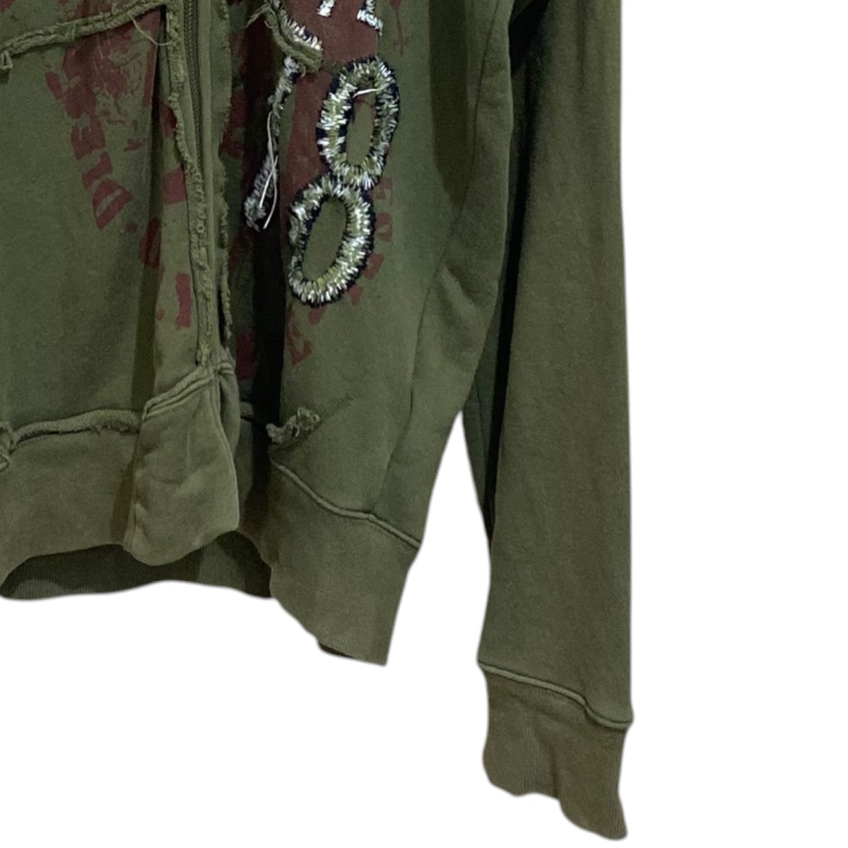 DIESEL ジップパーカー 古着・中古-4枚目のアイテム画像