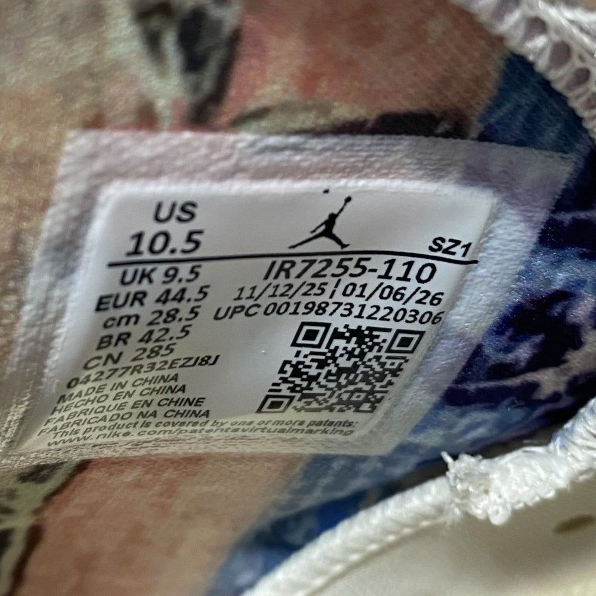 NIKE AIR JORDAN 6 RETROIR7255-110 古着・中古-6枚目のアイテム画像