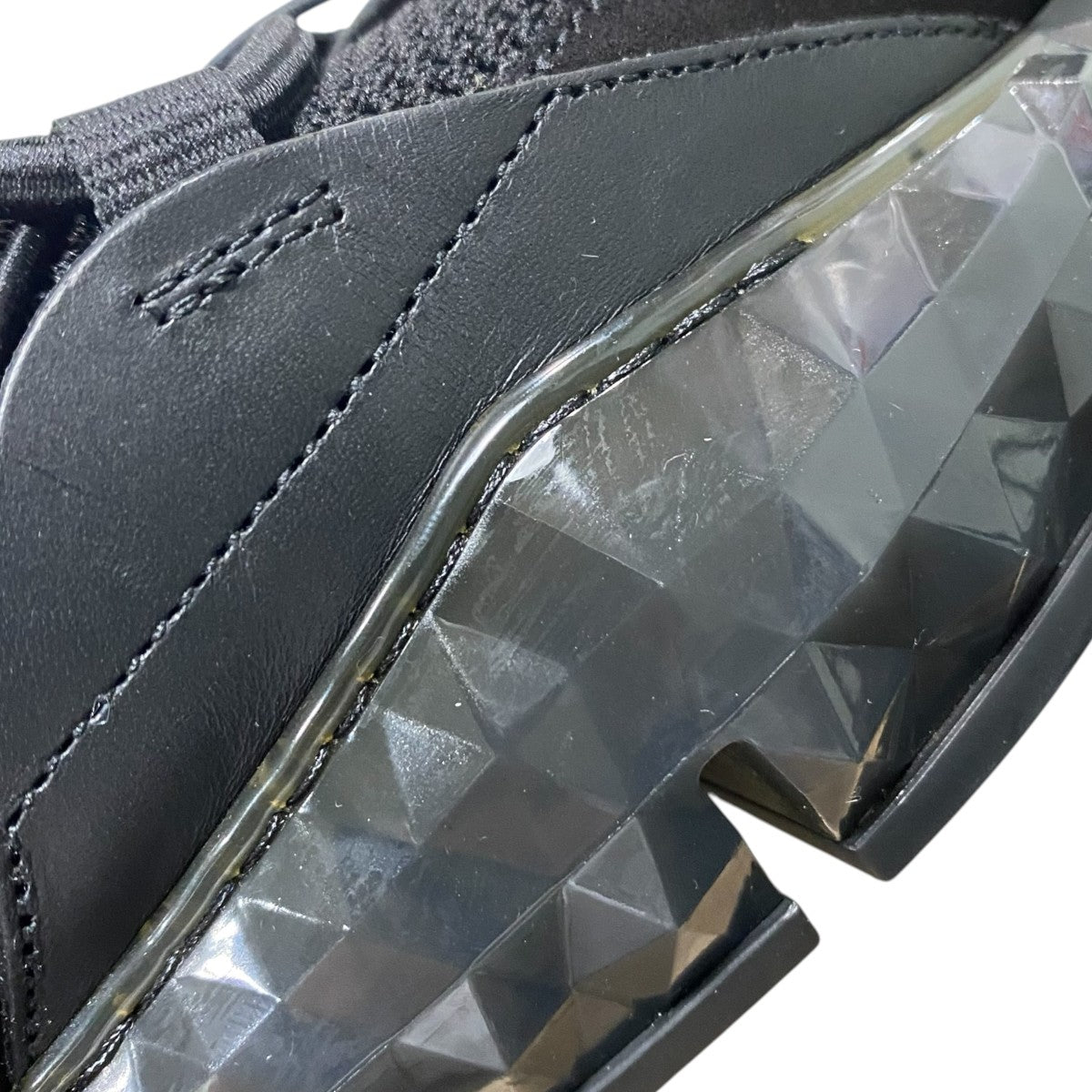 JIMMY CHOO ダイヤモンド メッシュ×レザースニーカー 古着・中古-8枚目のアイテム画像