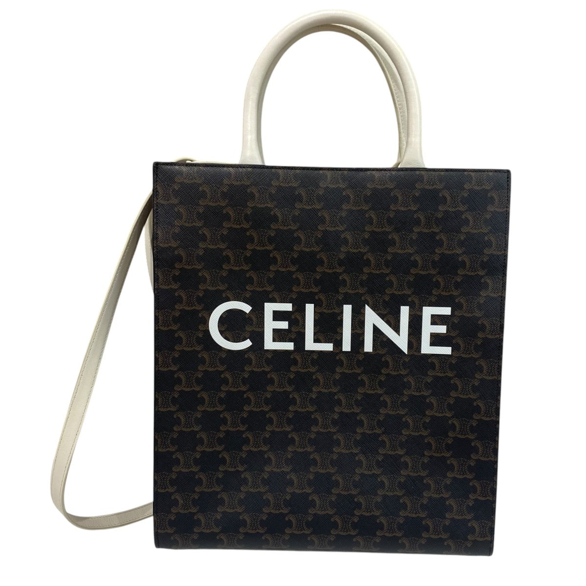 CELINE 2Wayトートバッグバーティカルカバ 古着・中古-1枚目のアイテム画像