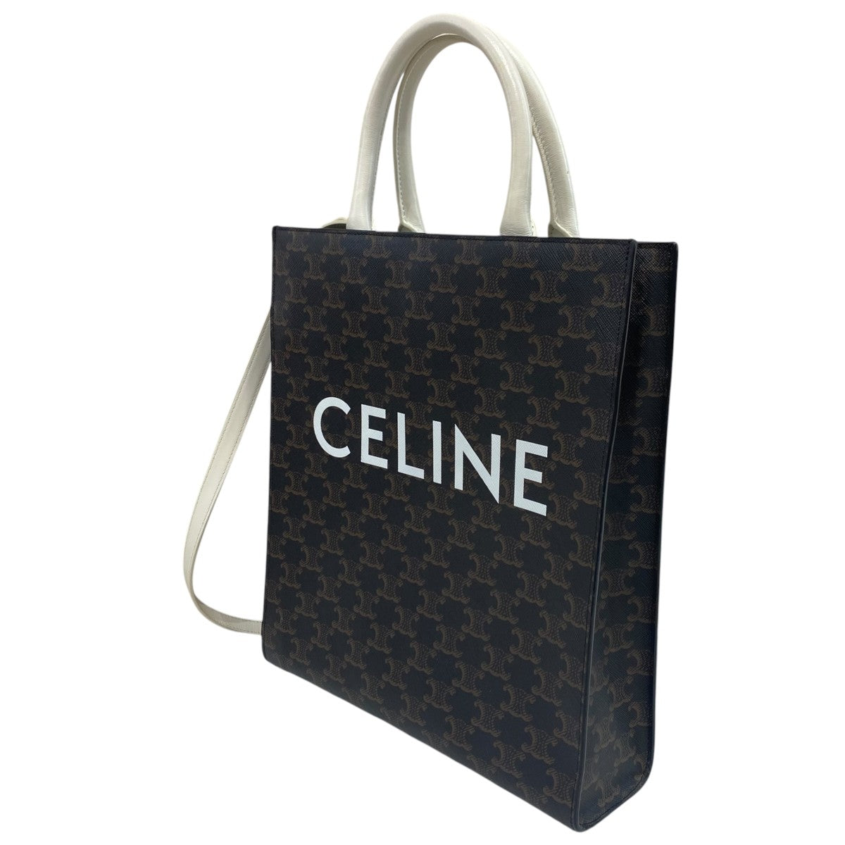 CELINE 2Wayトートバッグバーティカルカバ 古着・中古-2枚目のアイテム画像
