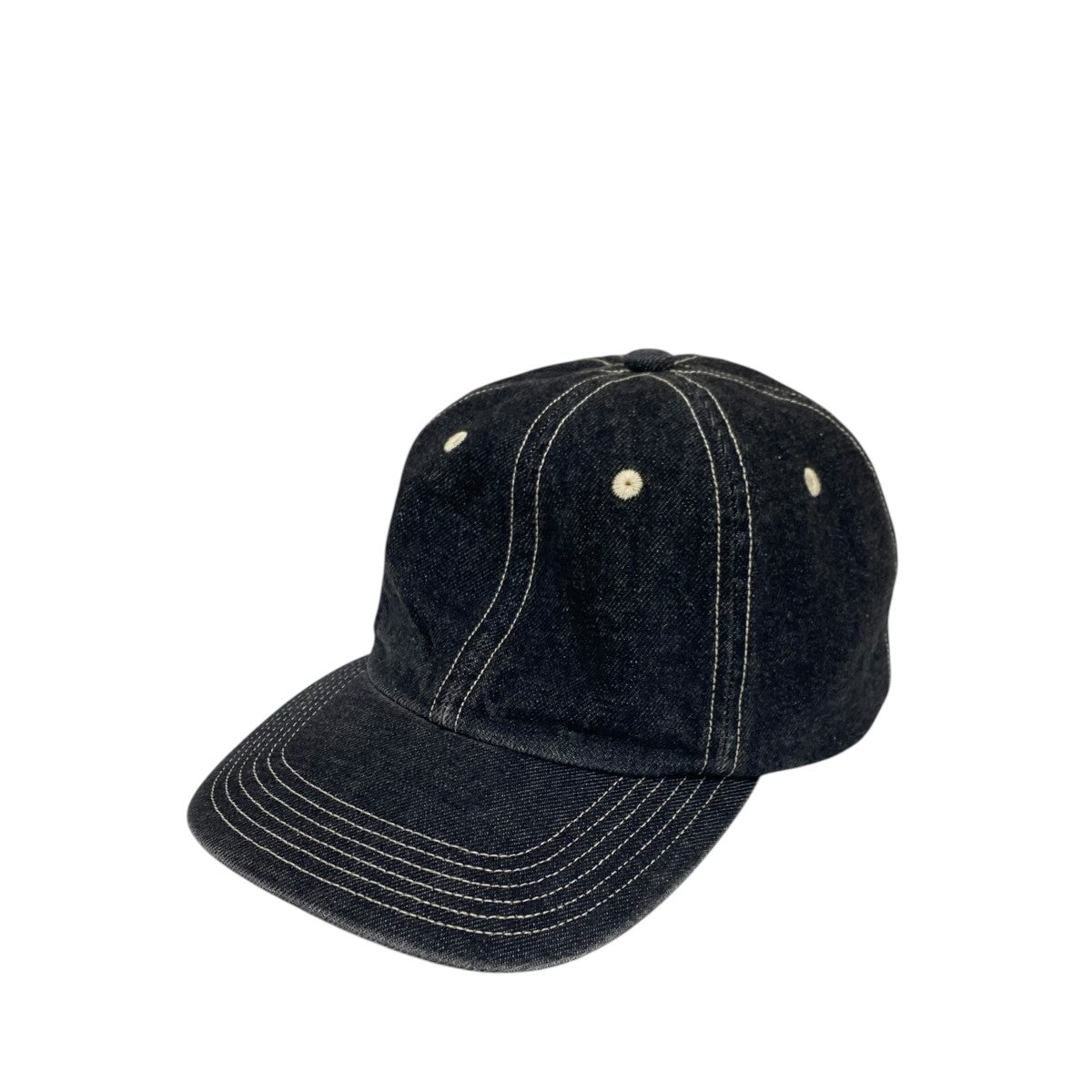 KIJIMA TAKAYUKI RECYCLED DENIM 6PANEL CAPW-251140 古着・中古-1枚目のアイテム画像