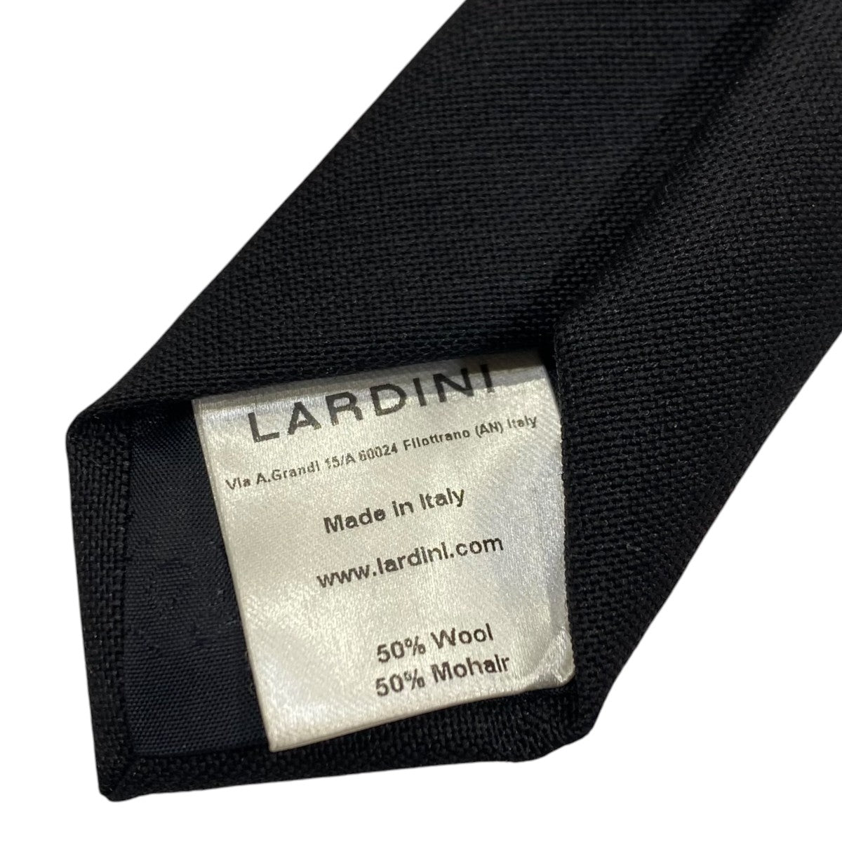 LARDINI(ラルディーニ) ウールネクタイ ブラック｜【公式】カインド
