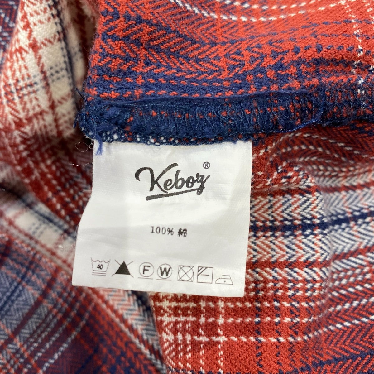 KEBOZ チェック半袖シャツ 古着・中古-6枚目のアイテム画像