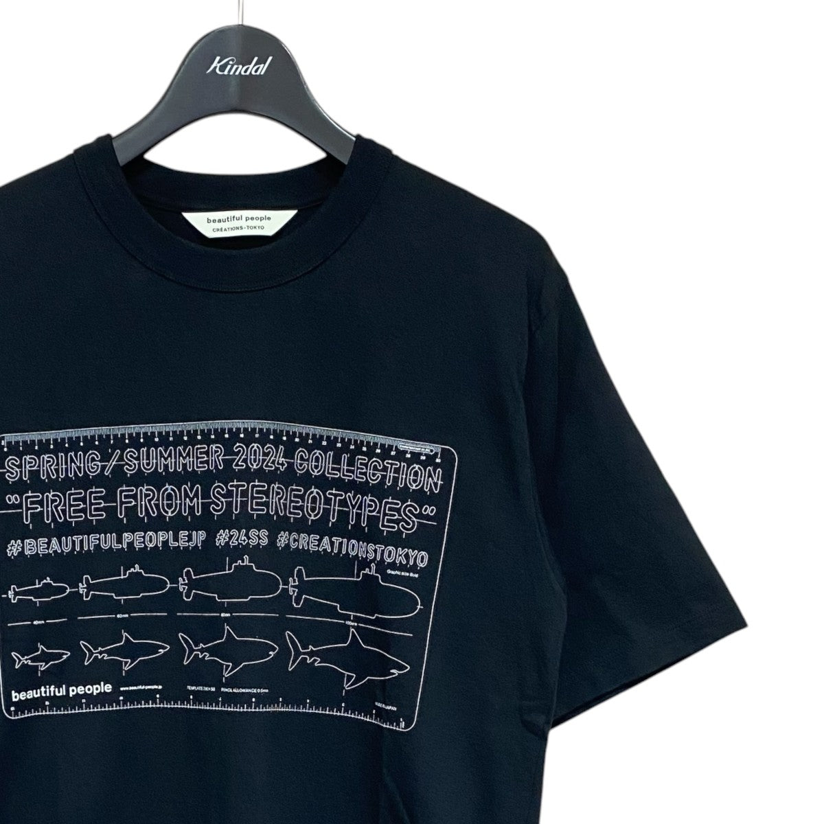 supima cotton jersey scale print T-shTシャツ1425310012