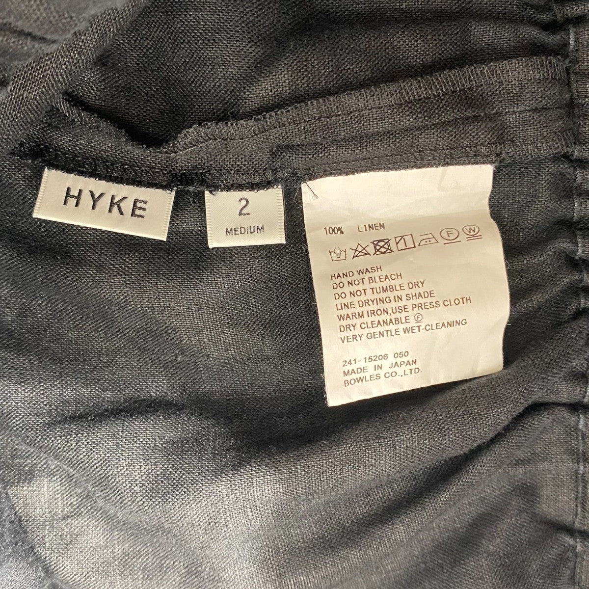 HYKE(ハイク) LINEN SHIRRED TOPリネンブラウス241-15206 241-15206