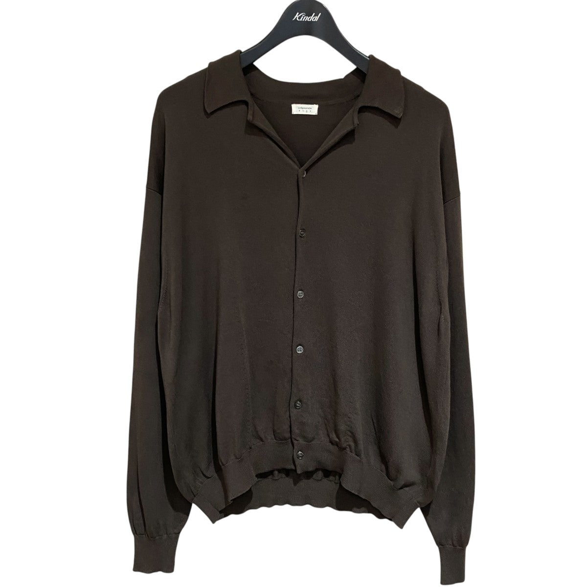 Open collar knit shirtカーディガン2503-046 Open collar knit shirt