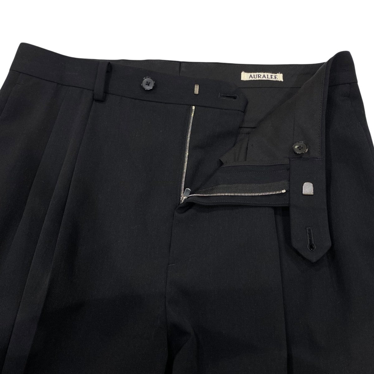 LIGHT WOOL MAX GABARDINE TWOｰTUCK SLACKSウールタックパンツA26SP04MG