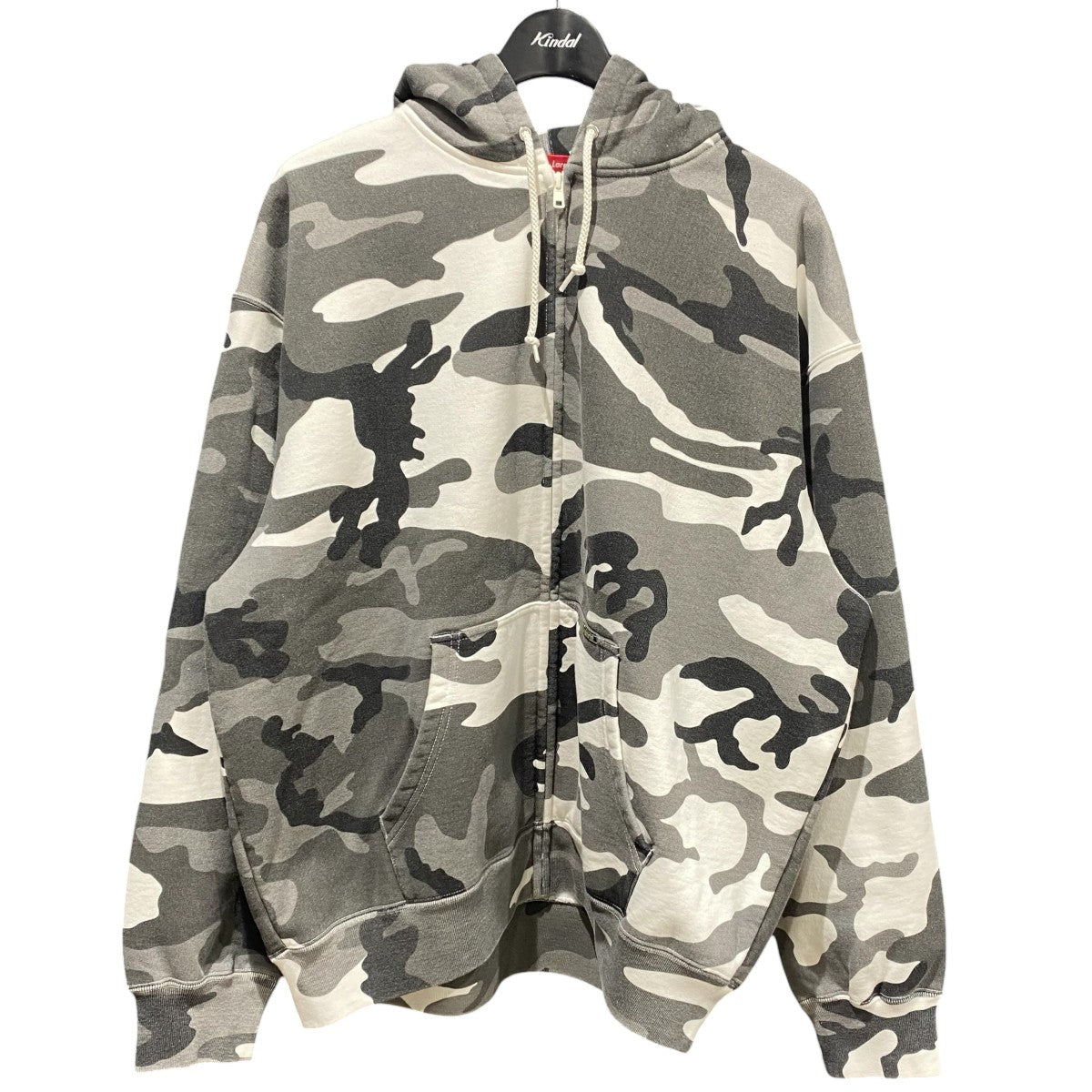 24AWWork Zip Up Hooded Sweatshirt Snow Camo