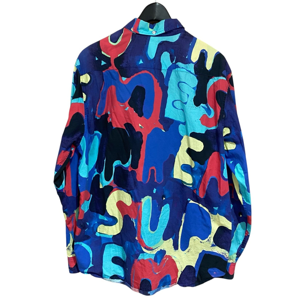 Supreme Painted Logo Shirt総柄長袖シャツ 古着・中古-2枚目のアイテム画像