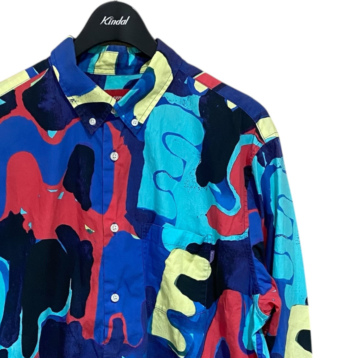Supreme Painted Logo Shirt総柄長袖シャツ 古着・中古-3枚目のアイテム画像