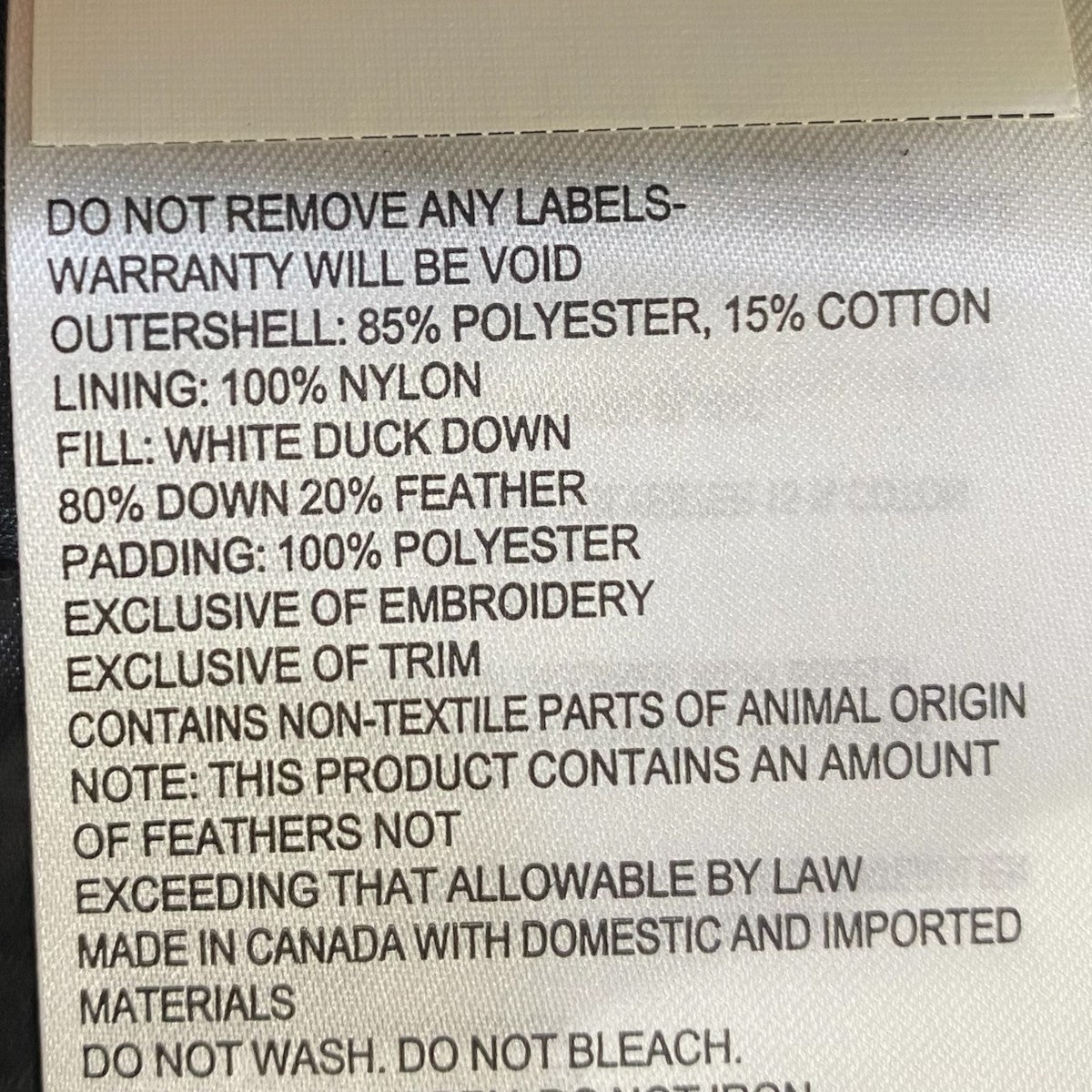 CANADA GOOSE FREESTYLE ダウンベスト2832L 古着・中古-5枚目のアイテム画像