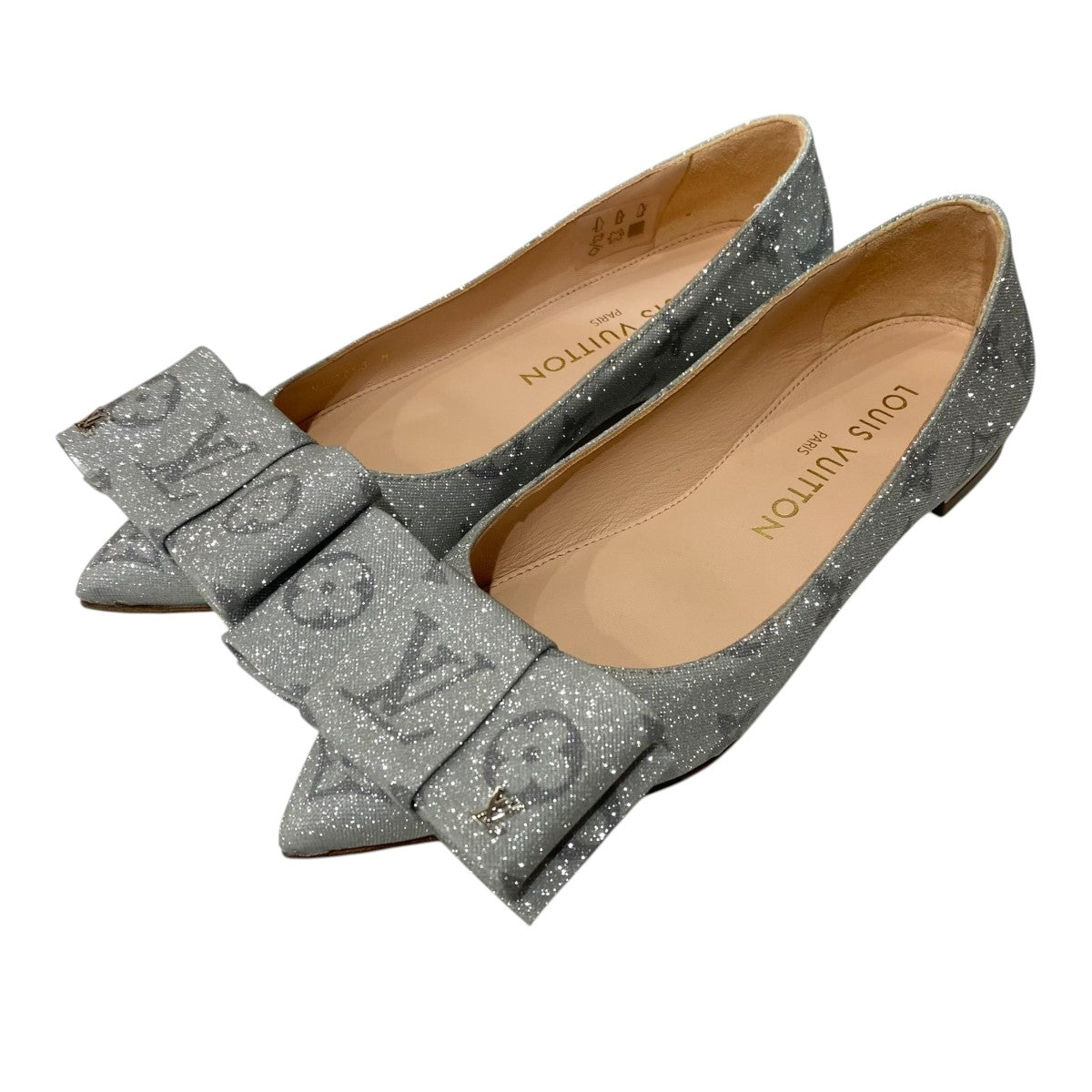 LOUIS VUITTON ブロッサムライン リボンパンプス 古着・中古-1枚目のアイテム画像