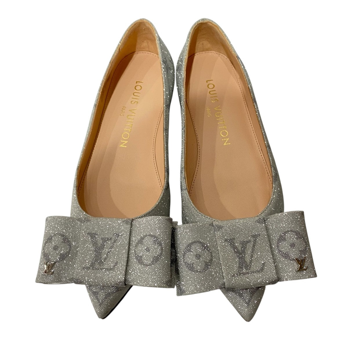 LOUIS VUITTON ブロッサムライン リボンパンプス 古着・中古-3枚目のアイテム画像