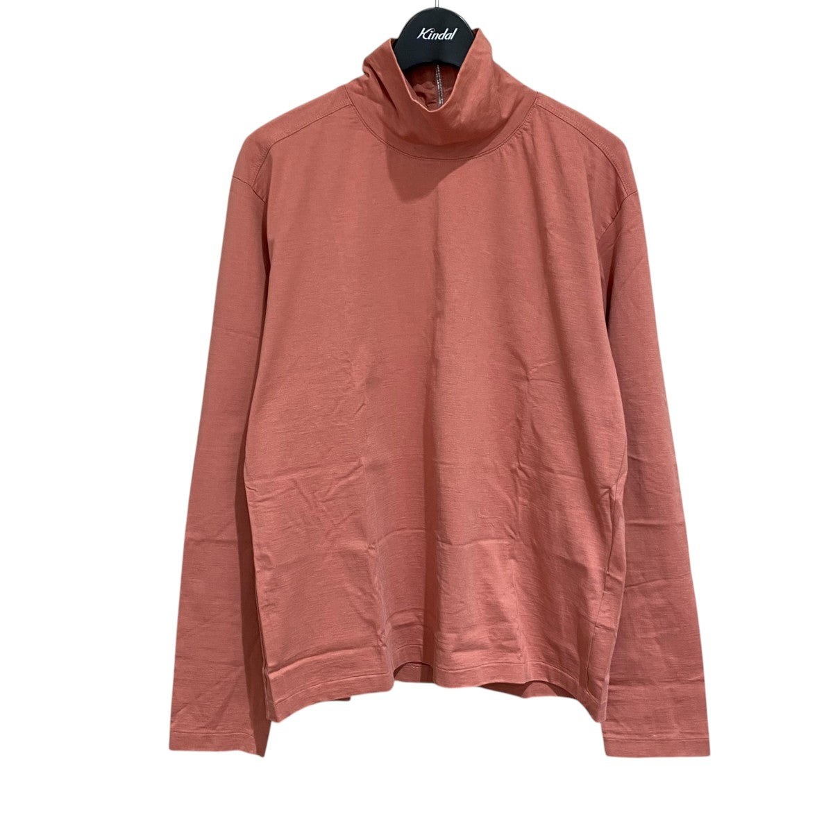 AURALEE ORGANIC COTTON COMPACT JERSEY HALF ZIP HI NECK L／S TEEA21AT02OG
