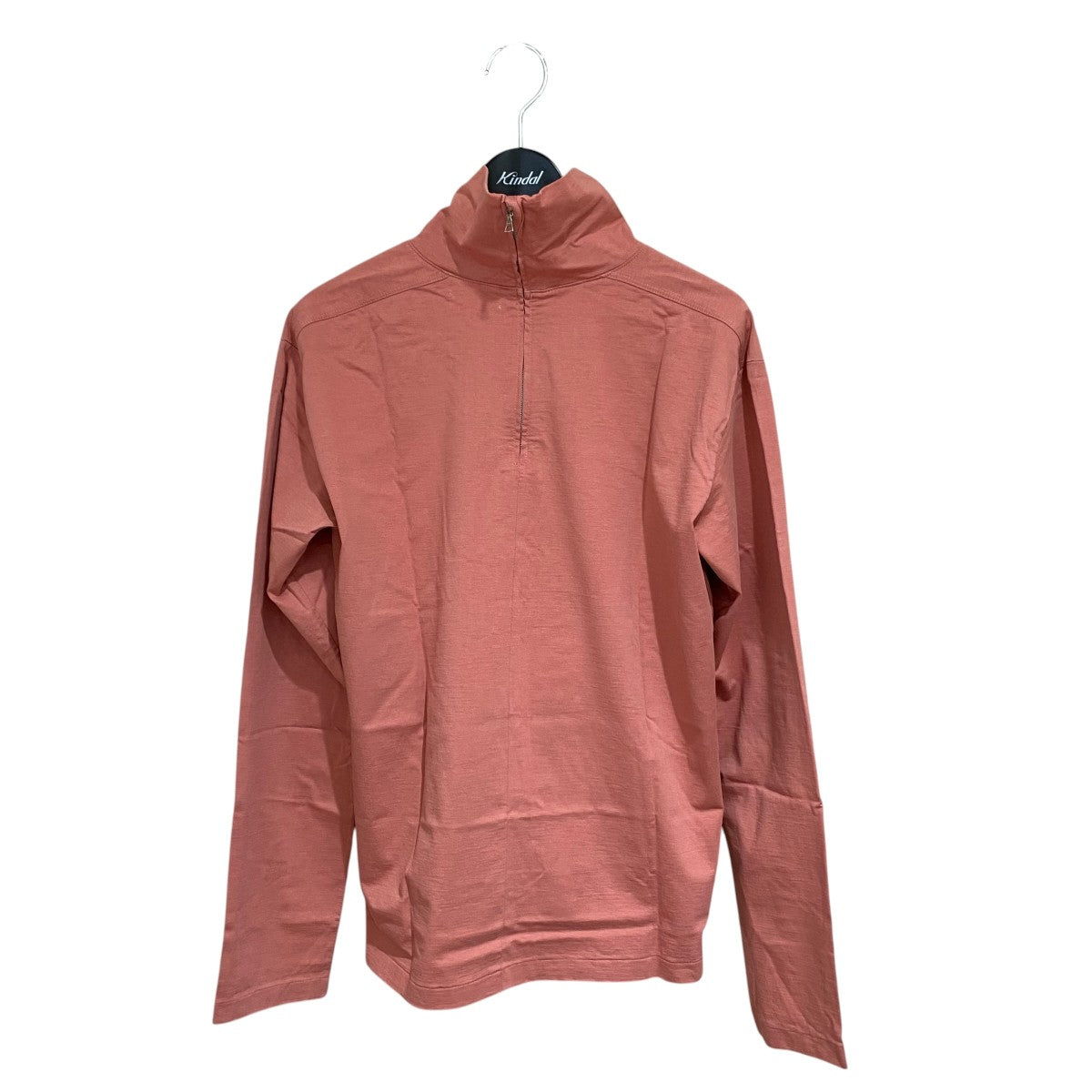 ORGANIC COTTON COMPACT JERSEY HALF ZIP HI NECK L／S TEEA21AT02OG