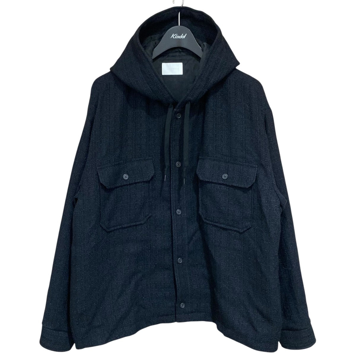 FANCY TWEED HOODED SHIRTSPNT-260032