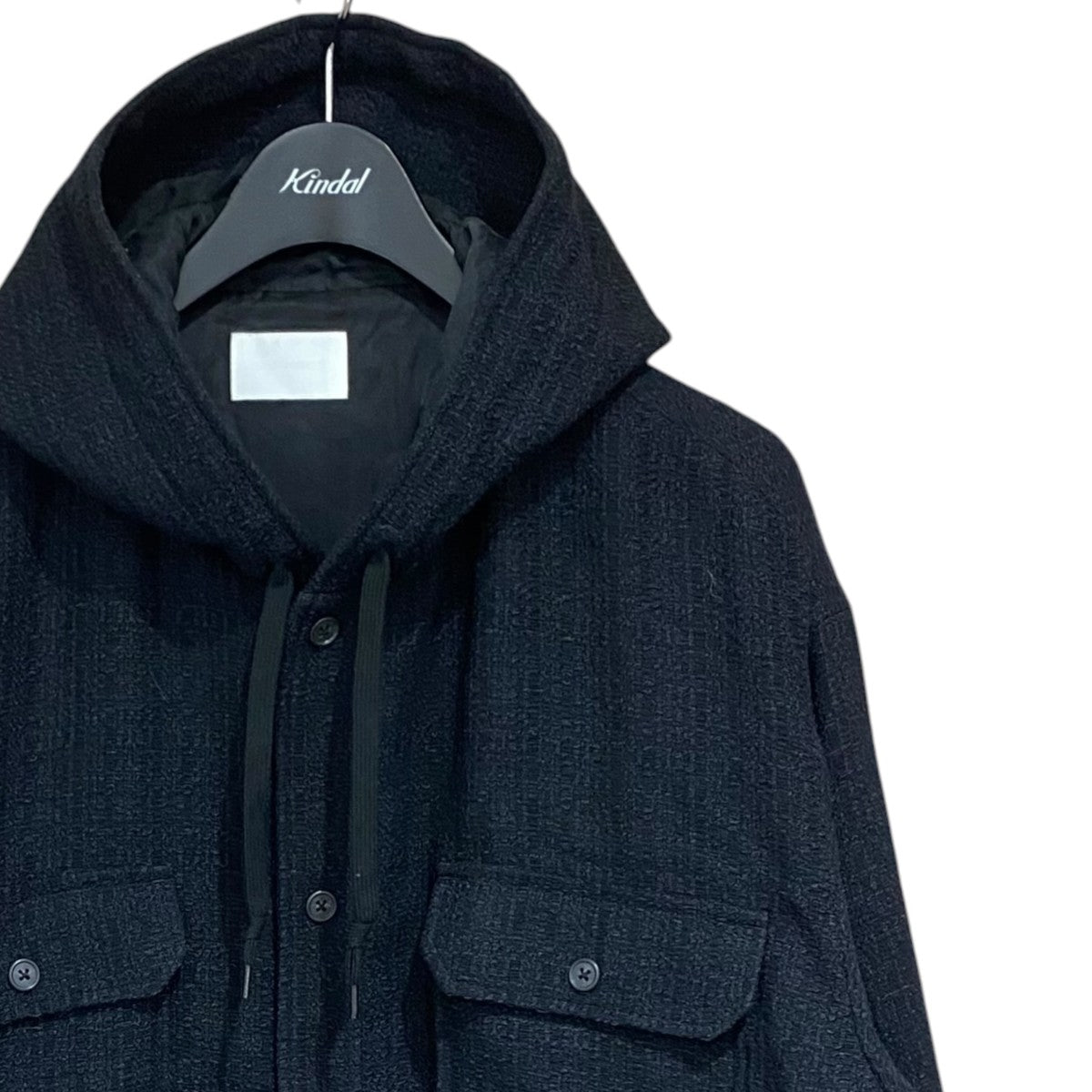 FANCY TWEED HOODED SHIRTSPNT-260032