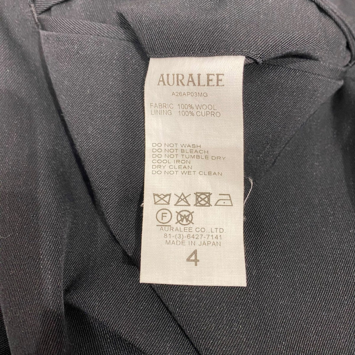 LIGHT WOOL MAX GABARDINE TWOｰTUCK SLACKSA26AP03MG LIGHT