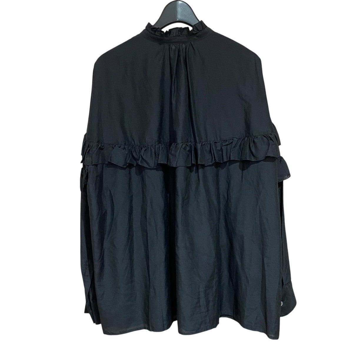 Spick and Span 参考定価15，400円長袖ブラウス コットンシルクティアードフリルスリーブブラウス24-051-200-2120 古着・中古-2枚目のアイテム画像