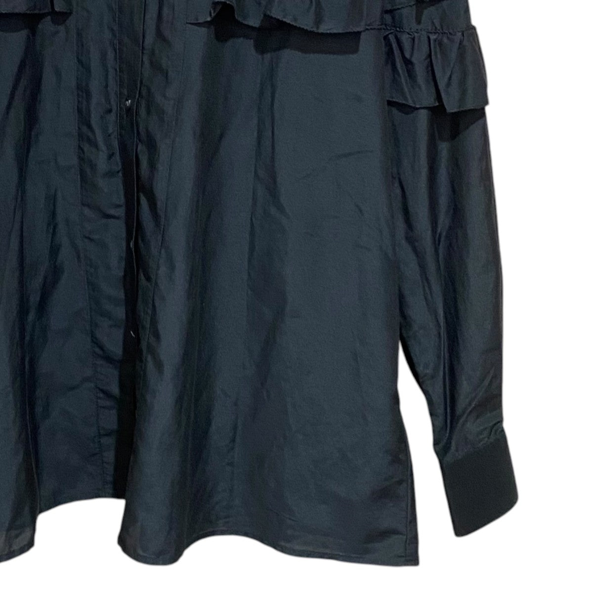 Spick and Span 参考定価15，400円長袖ブラウス コットンシルクティアードフリルスリーブブラウス24-051-200-2120 古着・中古-4枚目のアイテム画像