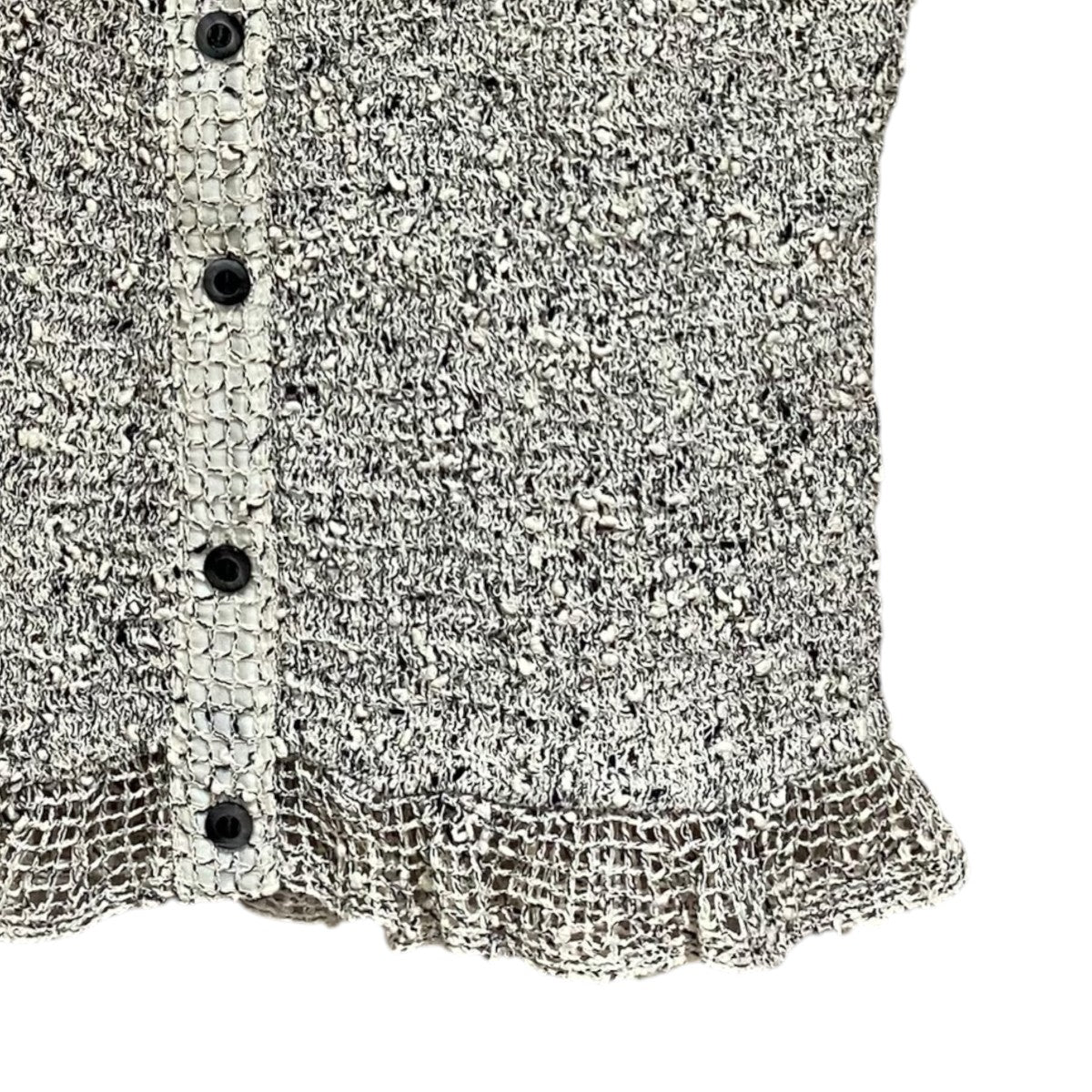 CLANE 参考定価19，800円W FACE MIX MESH GATHER N／S TOPS10122-4193 古着・中古-4枚目のアイテム画像