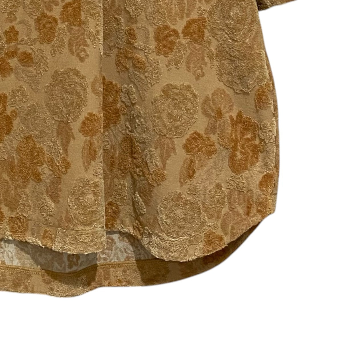 mame kurogouchi ポロシャツ Flowered Velour Jacquard Polo ShirtMM22SS-JS006 古着・中古-4枚目のアイテム画像