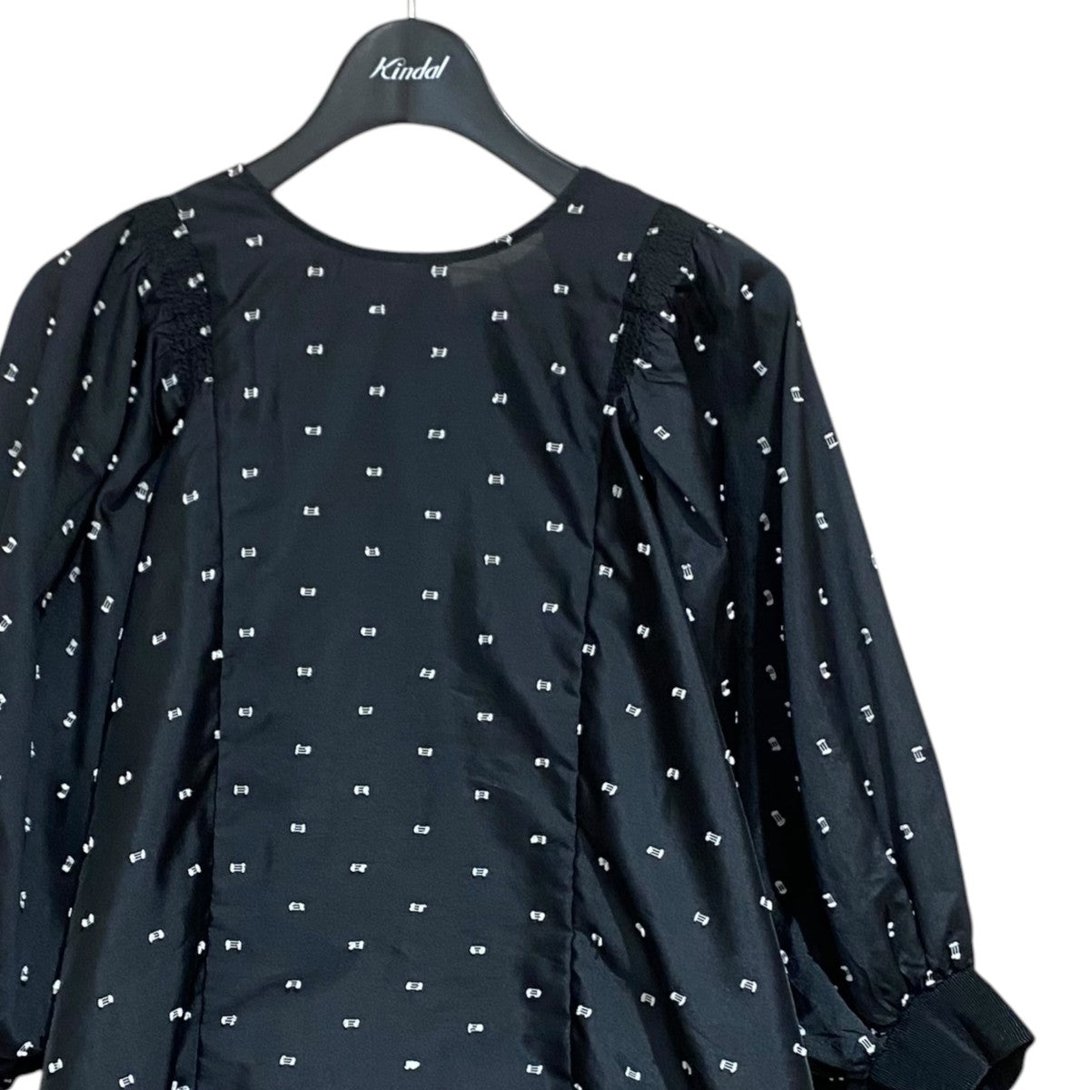 UNITED ARROWS ハシゴ カットジャカード ブラウス1516-162-5239 古着・中古-3枚目のアイテム画像