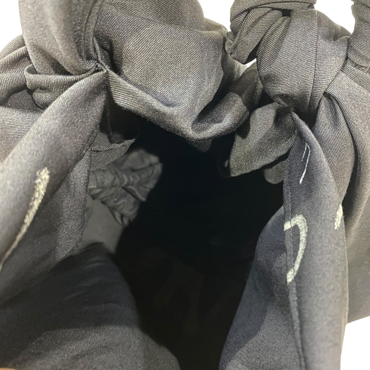 WOOL GABARDINE Y PRINT MINI FUROSHIKI BAG風呂敷