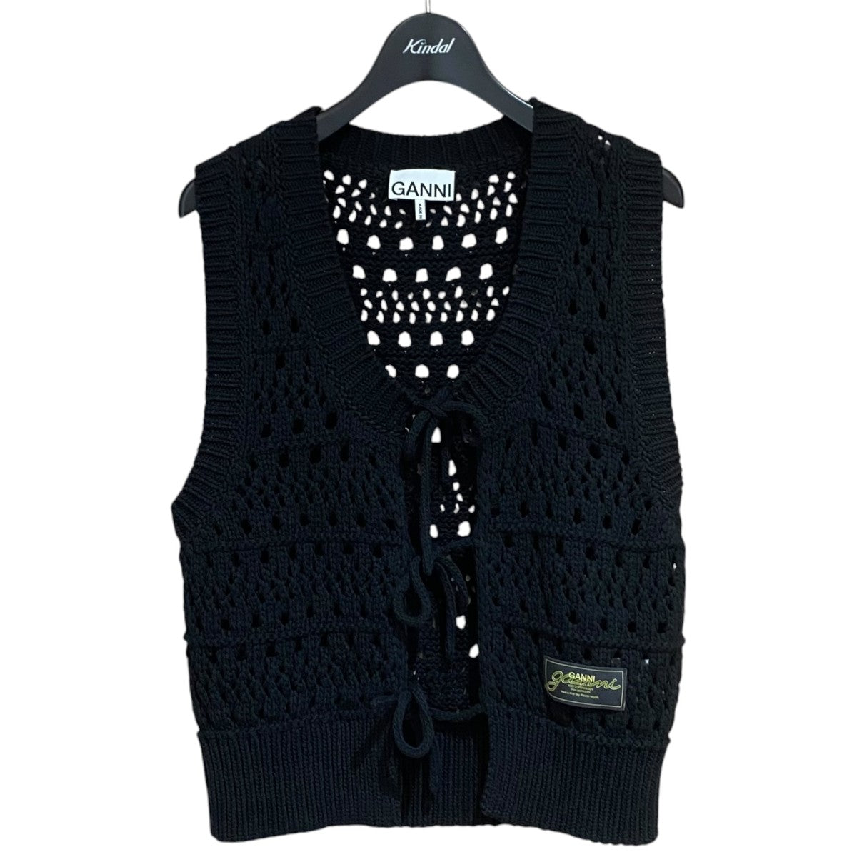 ニットベスト Cotton Mix Tie String VestK2471