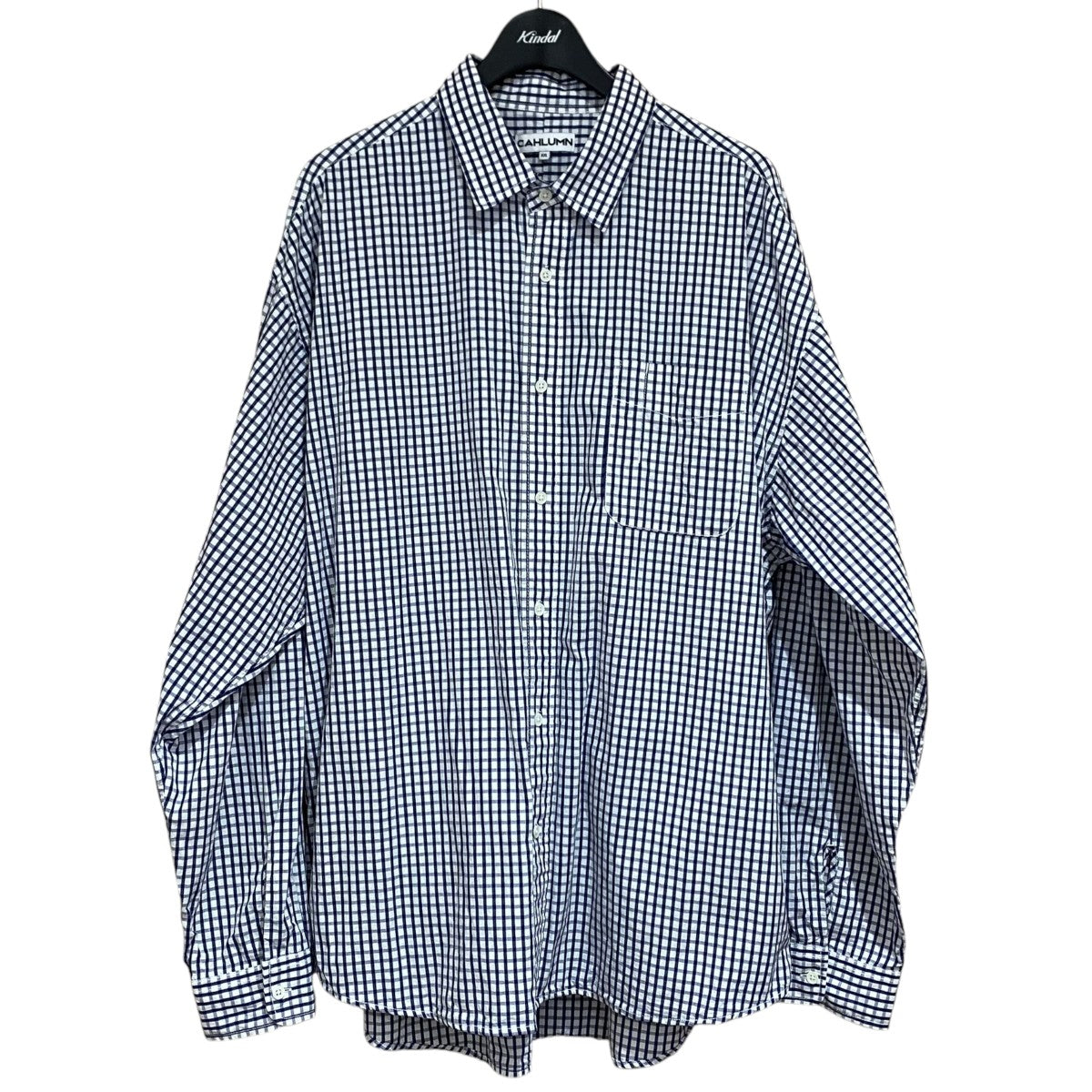 チェック長袖シャツ253-1007