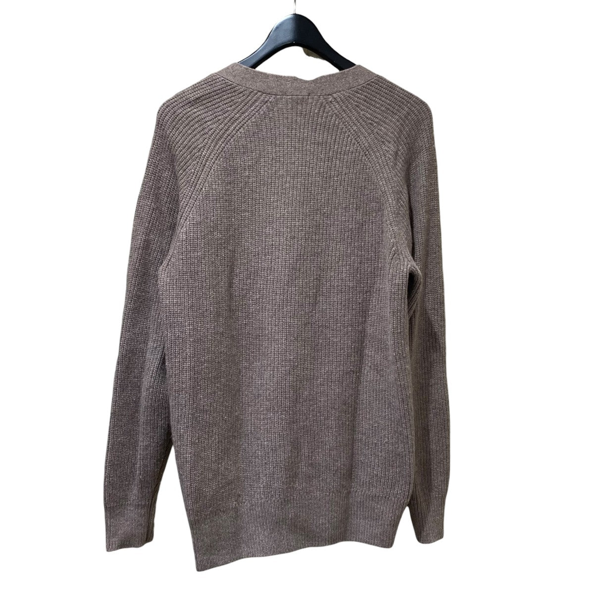 ウールカシミヤ混ロングカーディガン085-37006