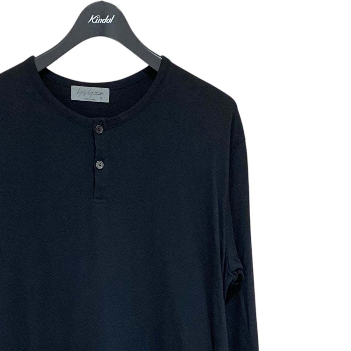 26AWCOTTON SINGLE JERSEY HENRY NECK LONG SLEEVE POHW-T40-087 30/-