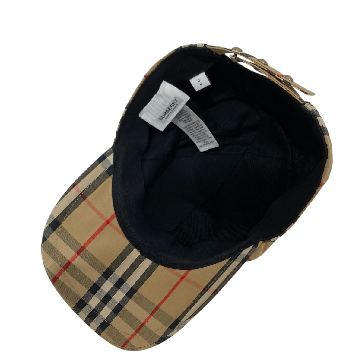 BURBERRY(バーバリー) THロゴ チェックキャップ8017283 8017283