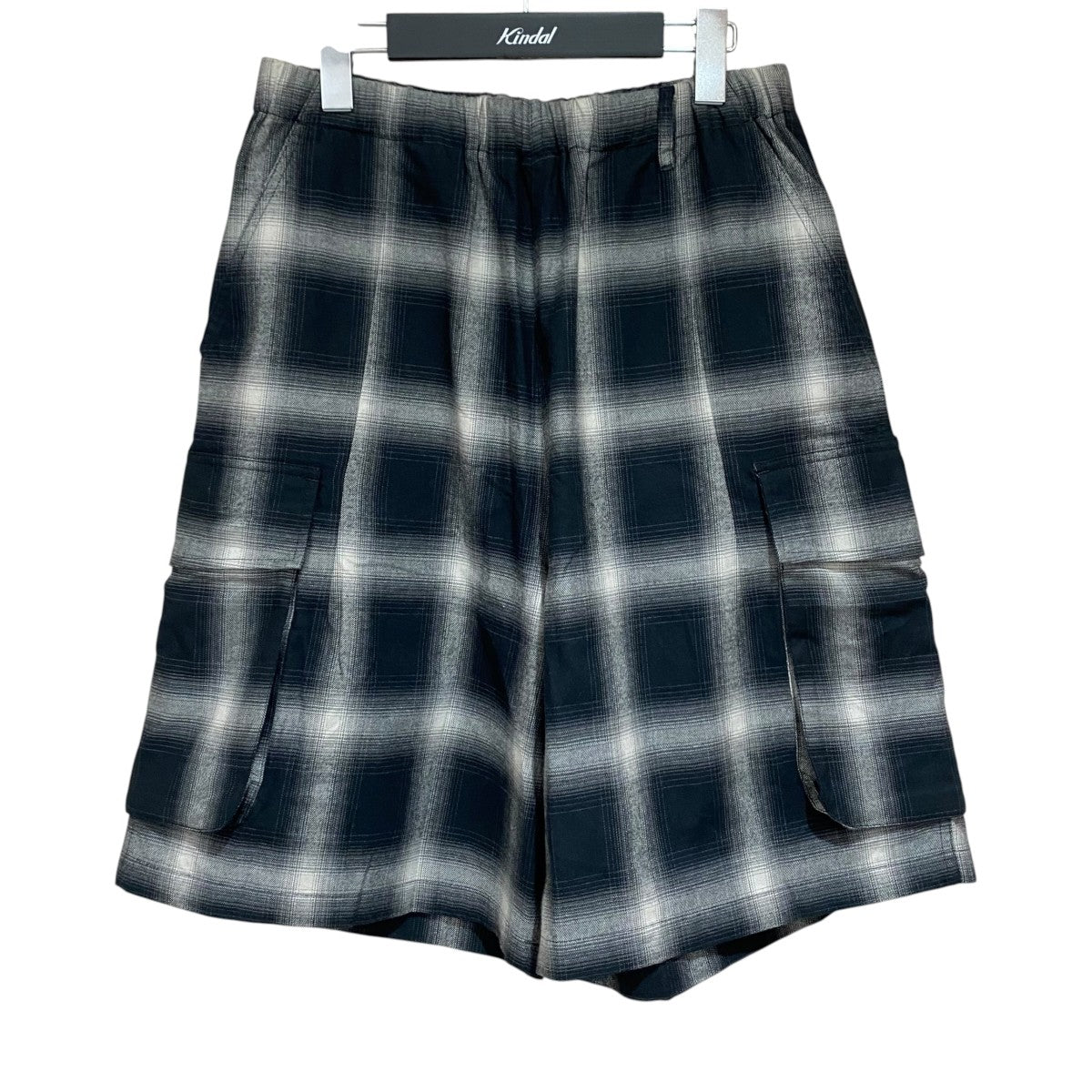 ショートパンツ　ORGANIC COTTON FLANNEL CHECK CARGO SP