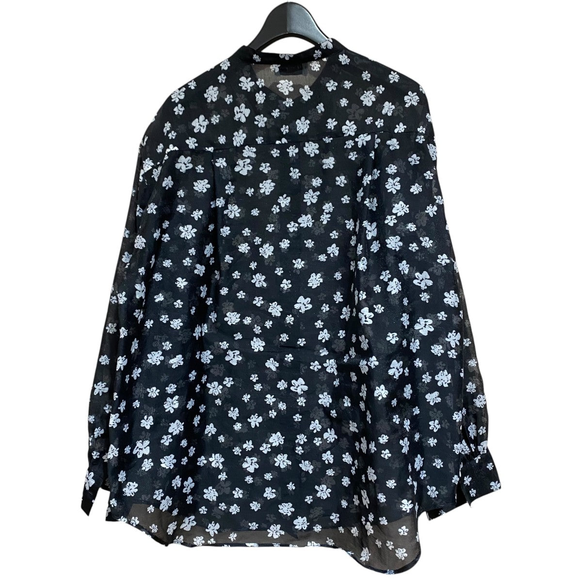 UNITED ARROWS バンドカラー総柄ブラウス1511-1-620003 古着・中古-2枚目のアイテム画像