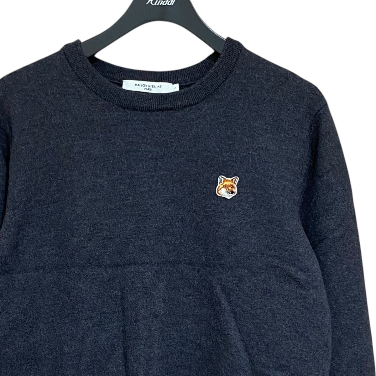 MAISON KITSUNE FOX HEAD PATCHニットFM00528KT1036 古着・中古-3枚目のアイテム画像