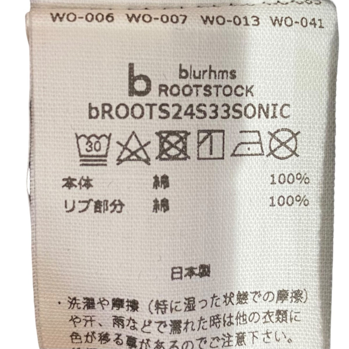 TシャツbROOTS24S33SONIC