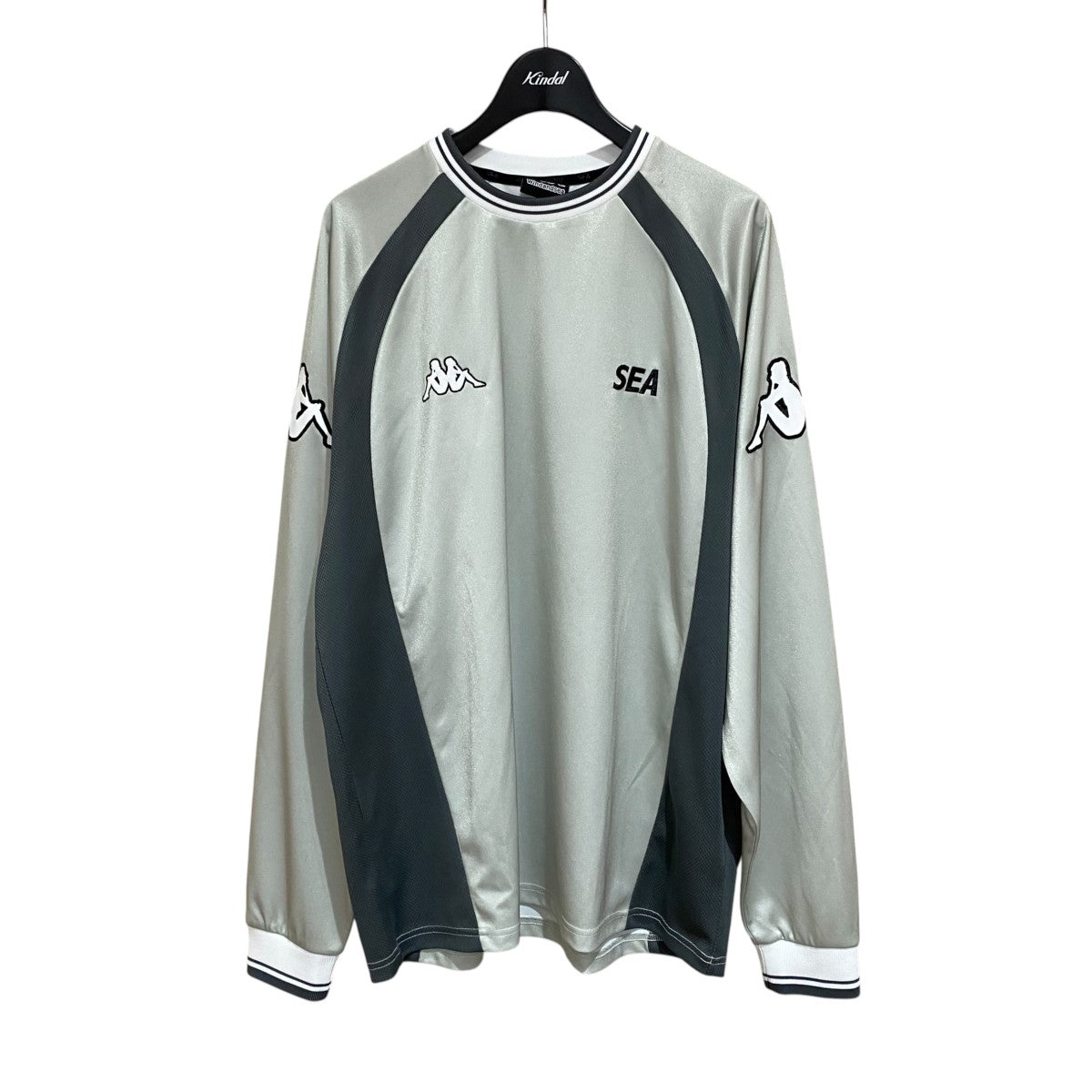 WIND AND SEA×Kappa 長袖Tシャツ216-123 GAME SHIRT 古着・中古-1枚目のアイテム画像