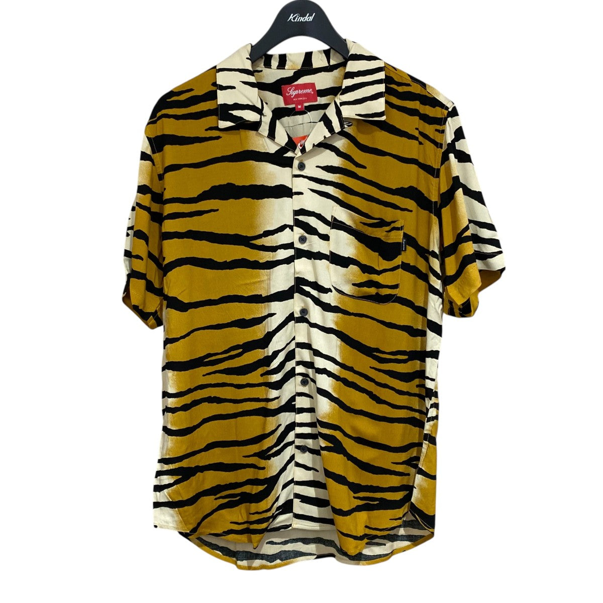 Supreme 半袖シャツ Tiger Stripe Rayon Shirt 古着・中古-1枚目のアイテム画像