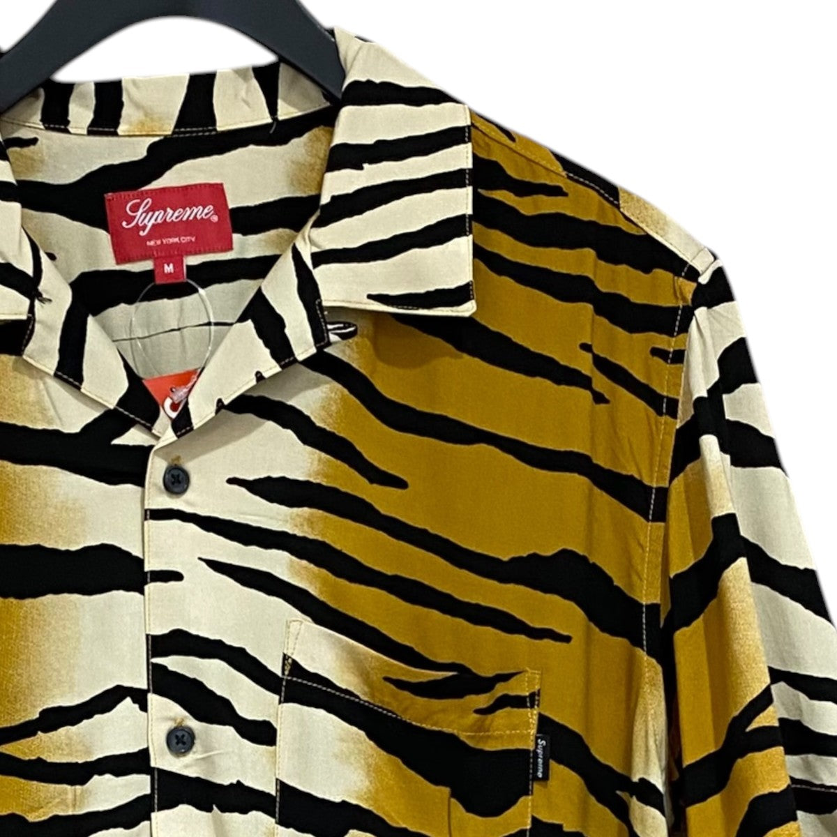 Supreme 半袖シャツ Tiger Stripe Rayon Shirt 古着・中古-3枚目のアイテム画像