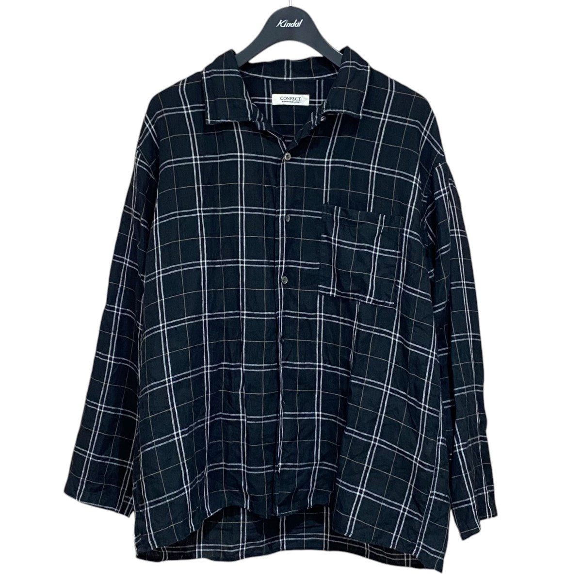 CONFECT リネンオープンカラーシャツ02262-0055 26SS 古着・中古-1枚目のアイテム画像