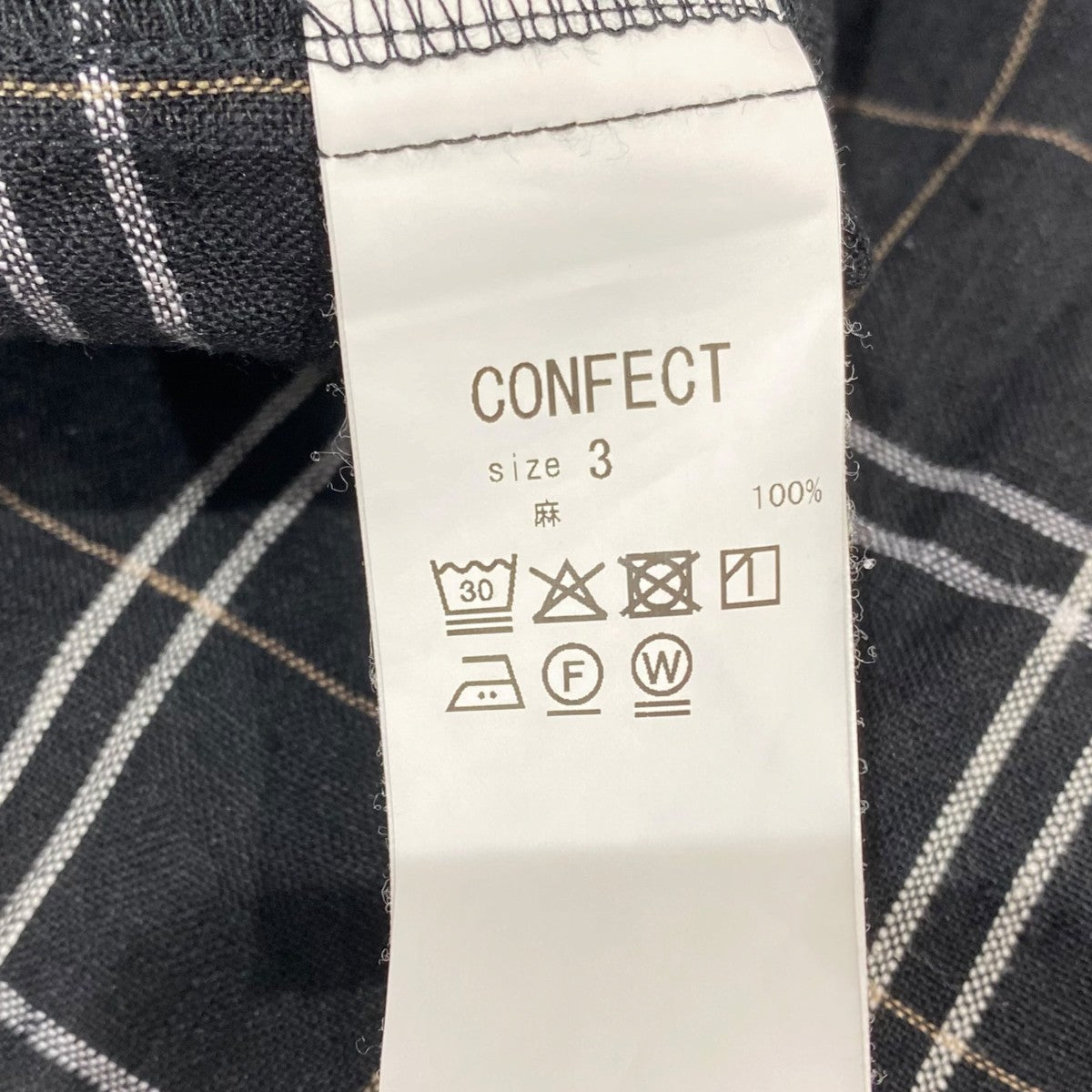 CONFECT リネンオープンカラーシャツ02262-0055 26SS 古着・中古-5枚目のアイテム画像