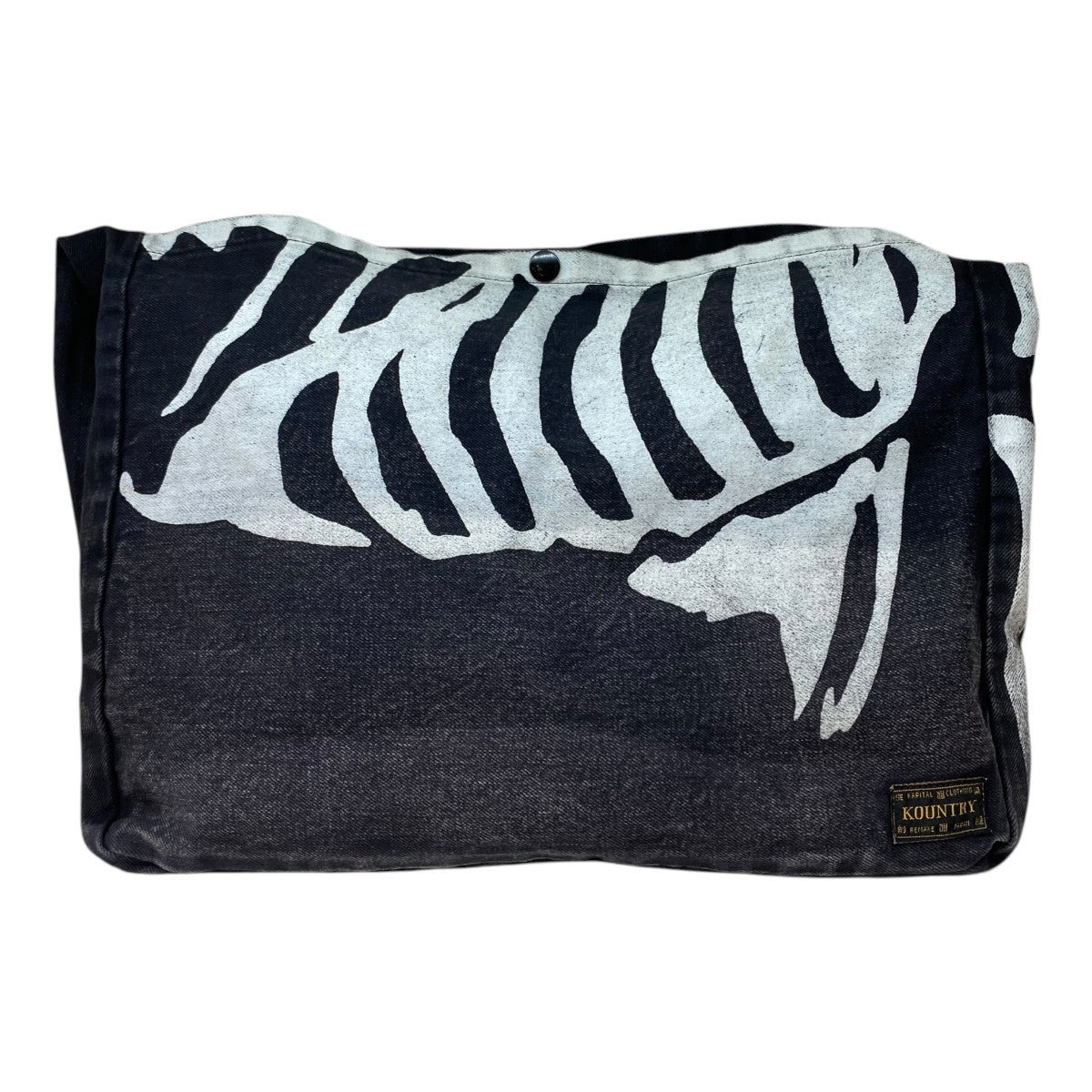 KAPITAL 14oz Black Denim Book BagEK-1145XB 古着・中古-2枚目のアイテム画像