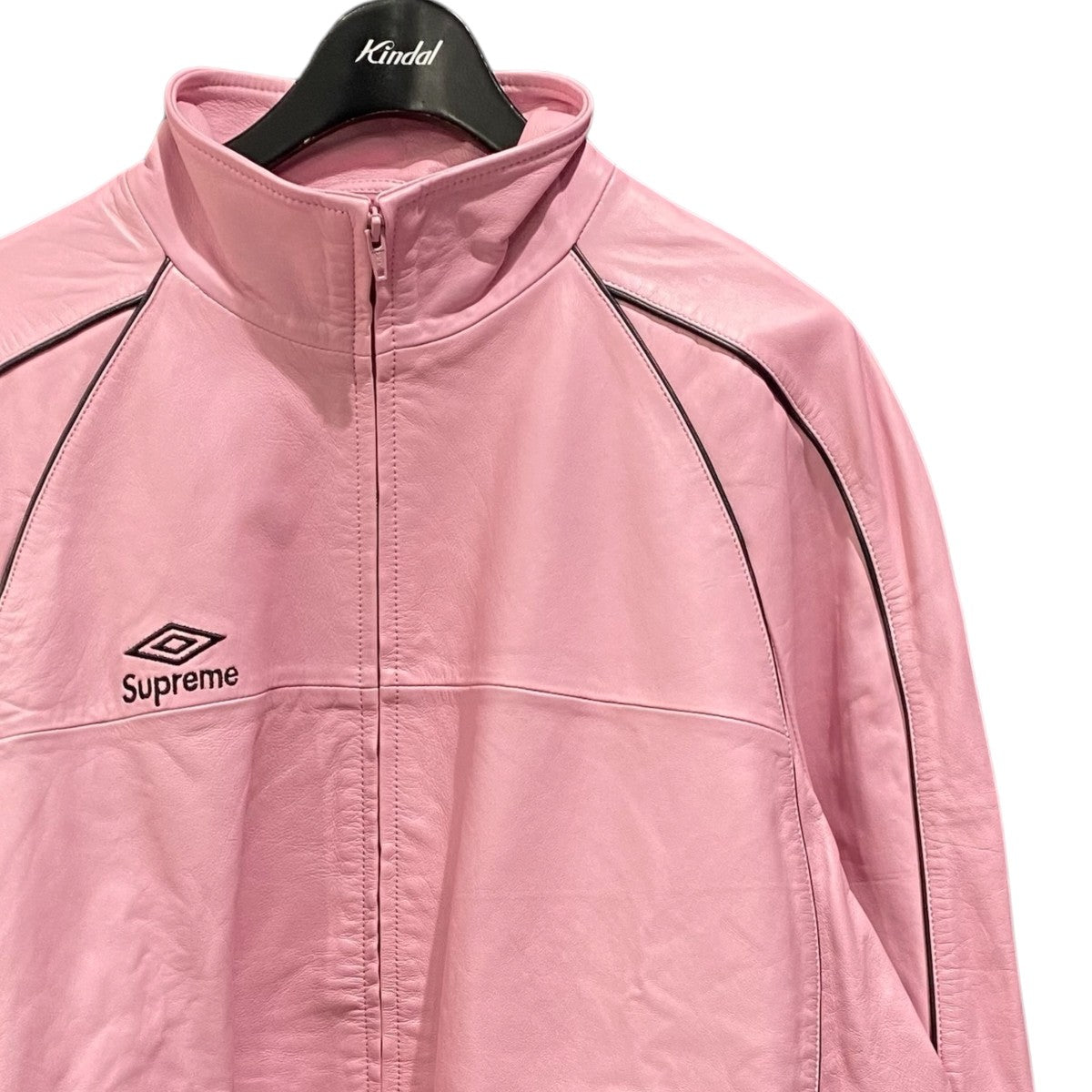 Supreme×UMBRO Leather Track Jacket 古着・中古-3枚目のアイテム画像