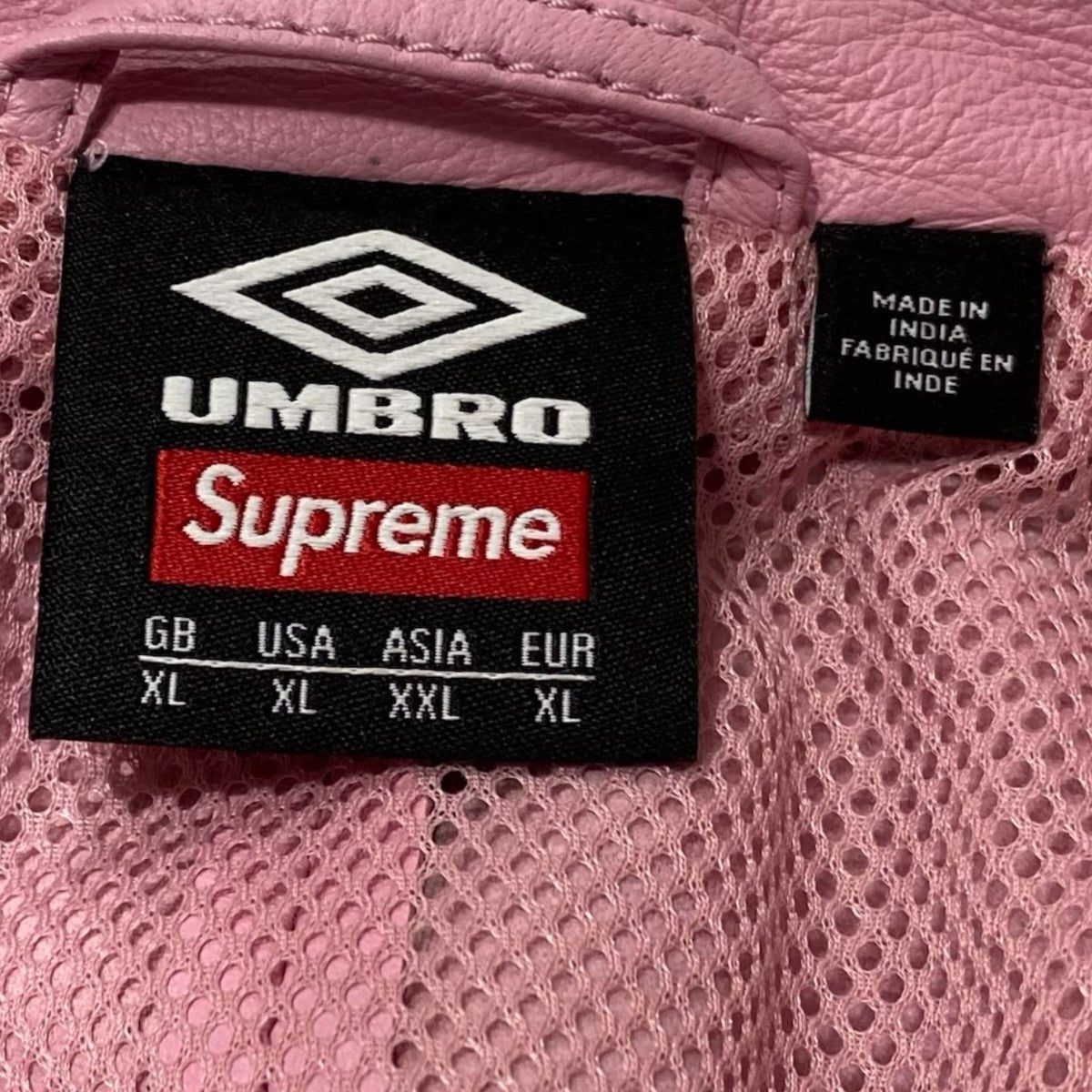 Supreme×UMBRO Leather Track Jacket 古着・中古-5枚目のアイテム画像