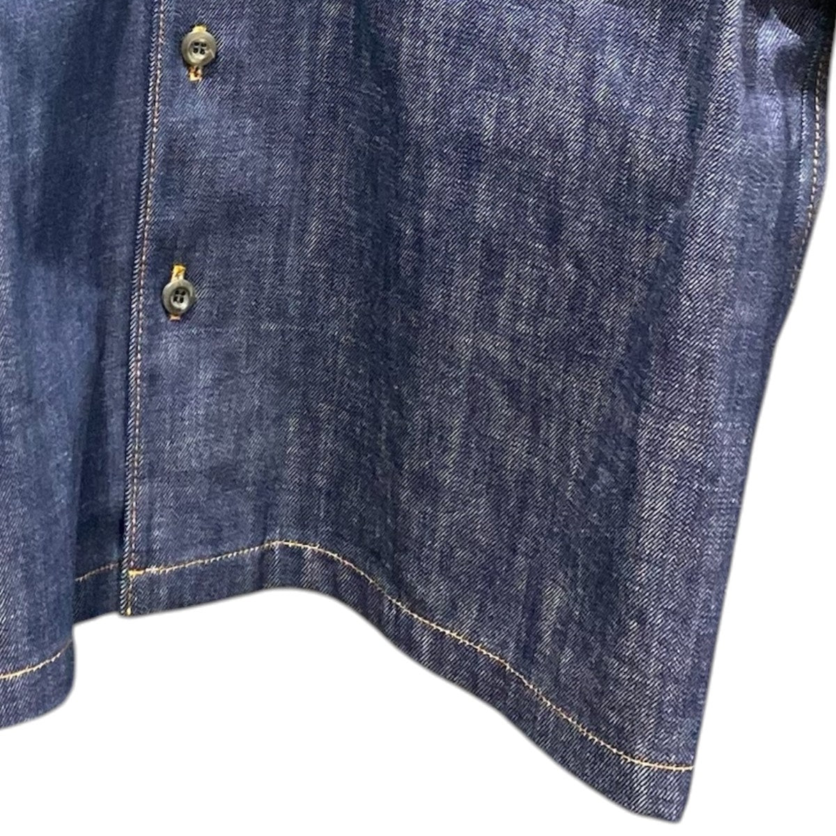 PRADA トライアングル半袖デニムシャツGEC068 古着・中古-4枚目のアイテム画像