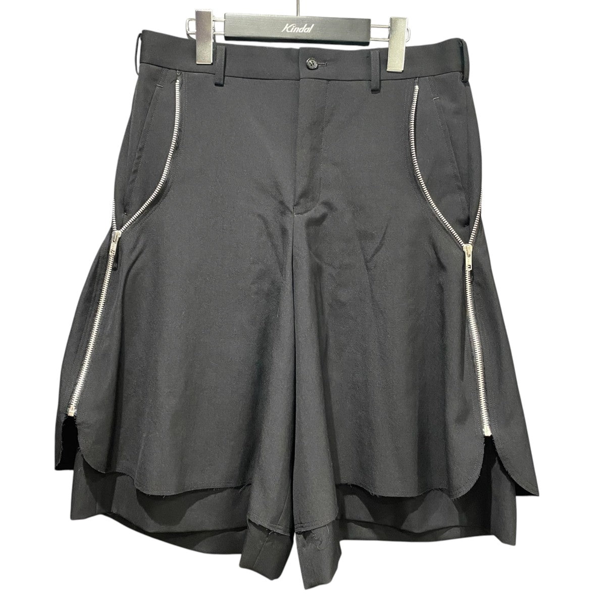 COMME des GARCONS HOMME PLUS ジップウールショートパンツPS-P027 古着・中古-1枚目のアイテム画像