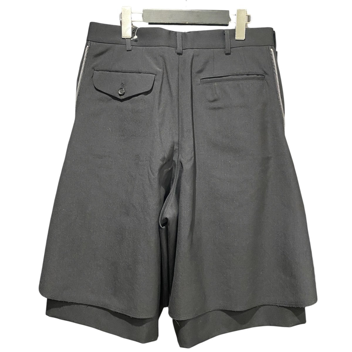 COMME des GARCONS HOMME PLUS ジップウールショートパンツPS-P027 古着・中古-2枚目のアイテム画像